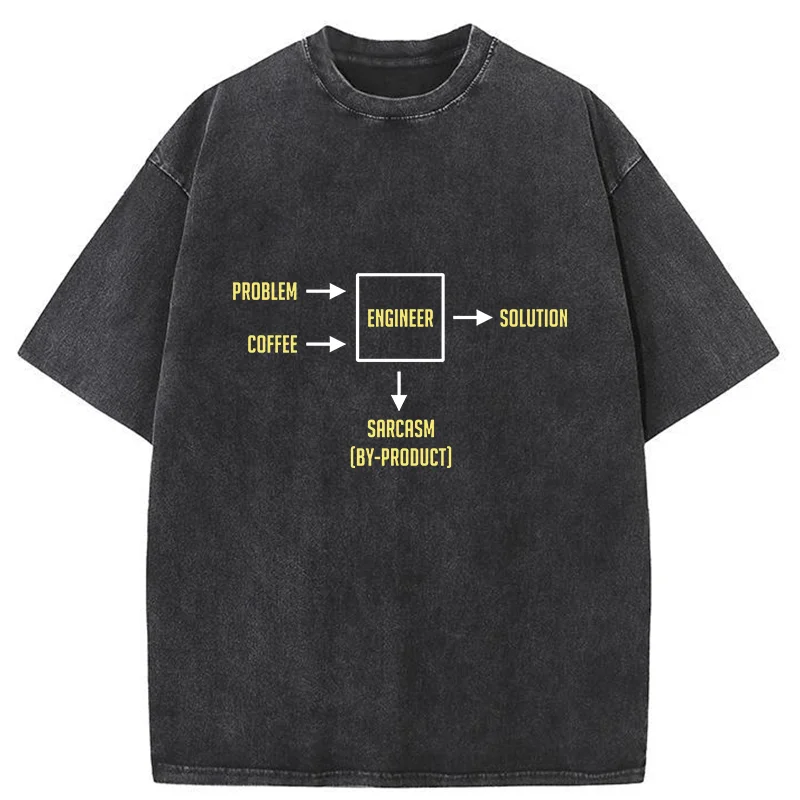 Tokyo-Tiger Producing Satirical Byproducts Washed T-Shirt