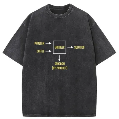 Tokyo-Tiger Producing Satirical Byproducts Washed T-Shirt