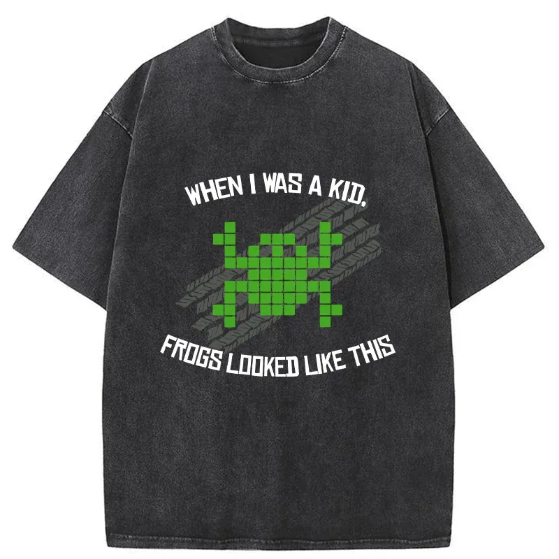 Tokyo-Tiger Frog Compressed Into 2D Washed T-Shirt Sale