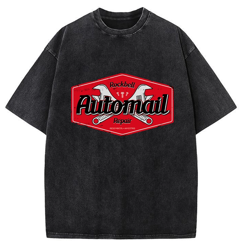 Tokyo-Tiger Rockbell Automail Japanese Washed T-Shirt