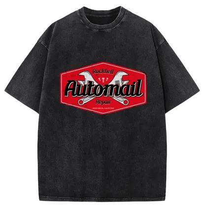 Tokyo-Tiger Rockbell Automail Japanese Washed T-Shirt