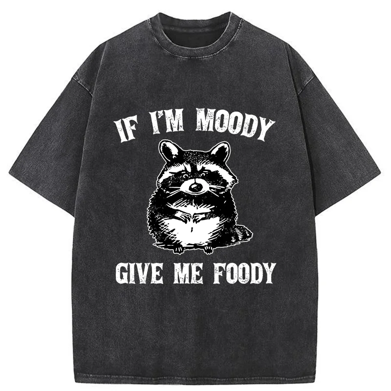 Tokyo-Tiger Eating Can Bring Happiness Washed T-Shirt