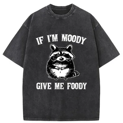 Tokyo-Tiger Eating Can Bring Happiness Washed T-Shirt