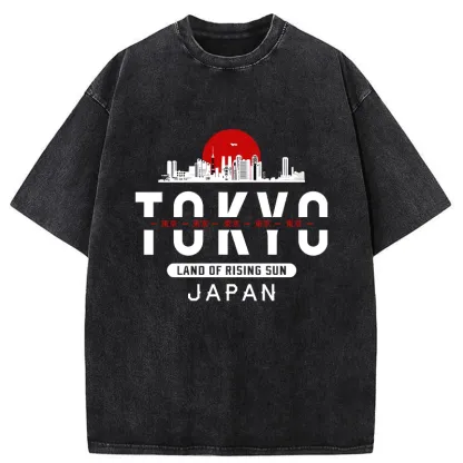 Tokyo-Tiger Tokyo Sunrise Washed T-Shirt