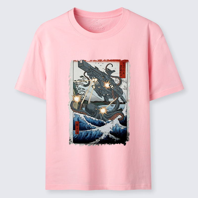 Tokyo-Tiger Octopus VS Spaceship Classic T-Shirt