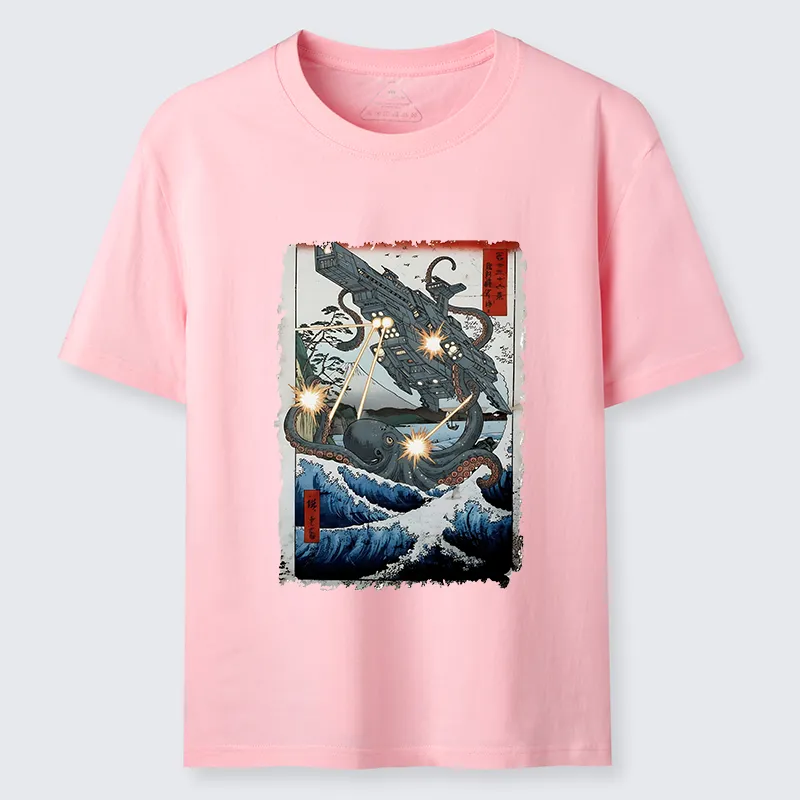 Tokyo-Tiger Octopus VS Spaceship Classic T-Shirt