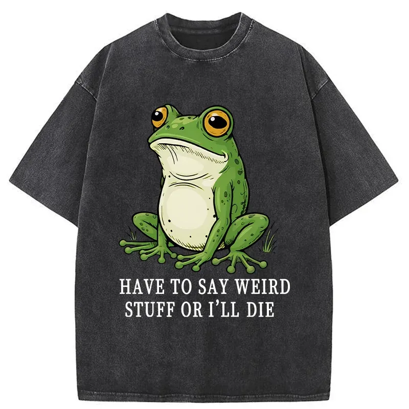 Tokyo-Tiger Strange Frog Washed T-Shirt