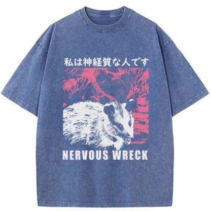Tokyo-Tiger Nervous Wreck Washed T-Shirt