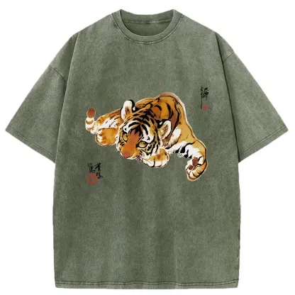 Tokyo-Tiger Tiger Cub Washed T-Shirt