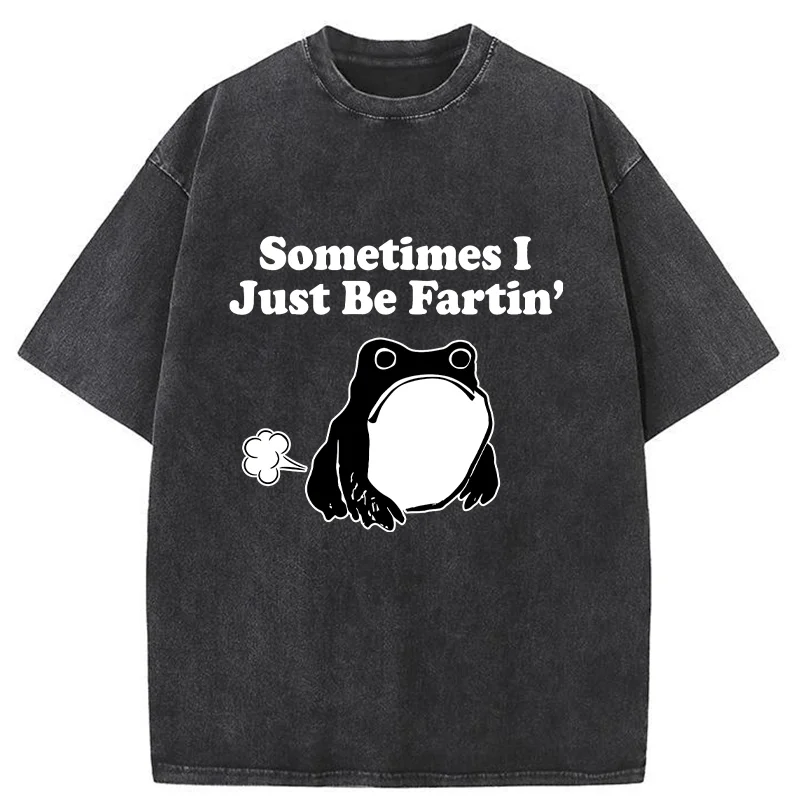 Tokyo-Tiger Farting Frog Washed T-Shirt