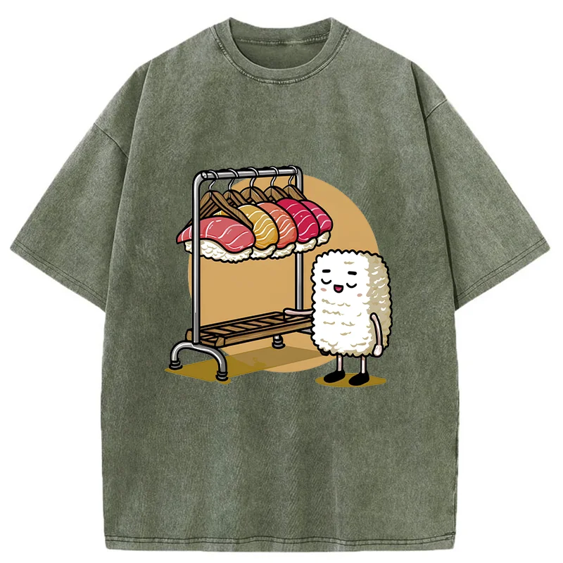 Tokyo-Tiger Sushi Selection Hat Washed T-Shirt