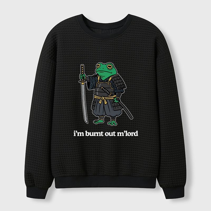 Tokyo-Tiger Tired Frog Waffle Sweatshirt