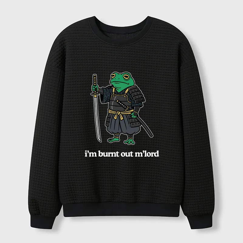 Tokyo-Tiger Tired Frog Waffle Sweatshirt