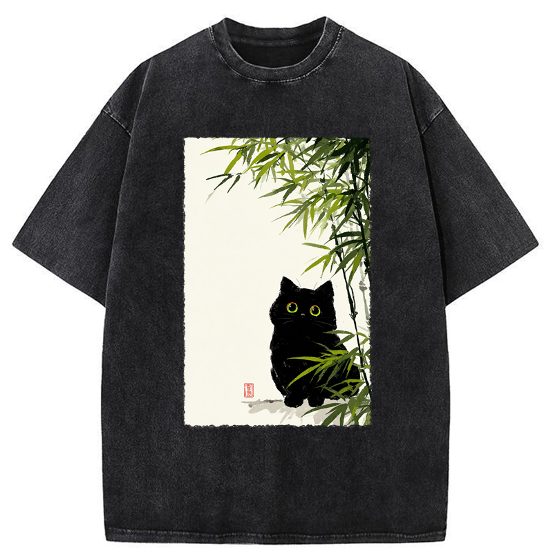 Tokyo-Tiger Quiet Observer Washed T-Shirt