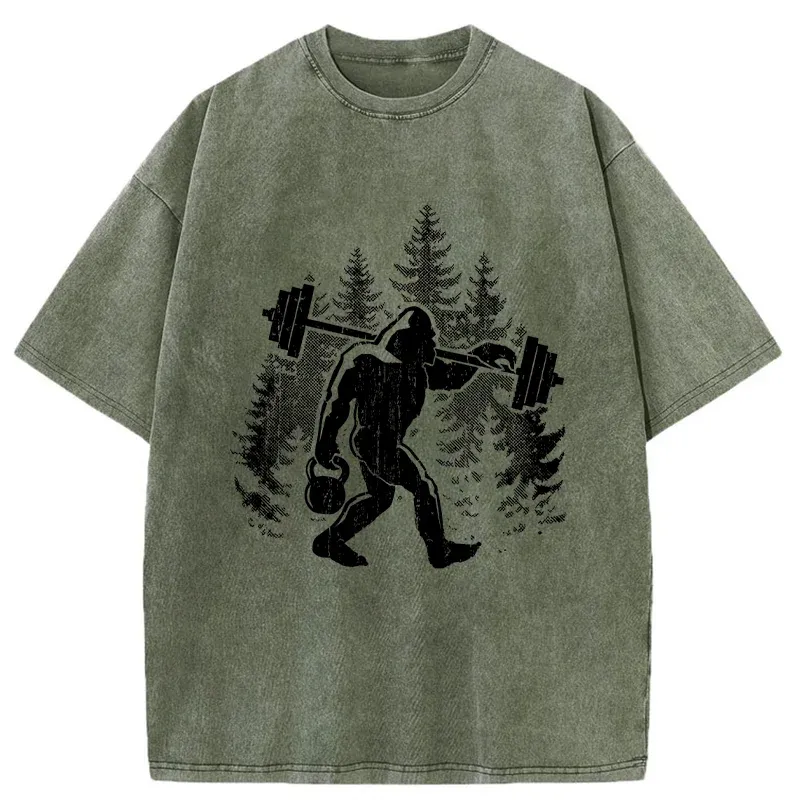 Tokyo-Tiger Bigfoot Workout Washed T-Shirt