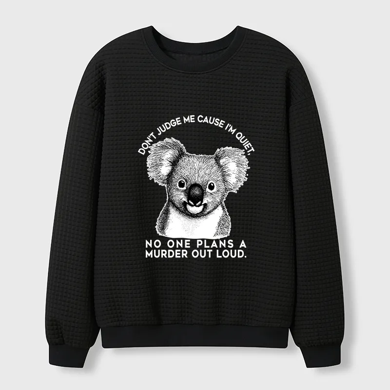 Tokyo-Tiger Koala：Quiet Minds, Big Plans Waffle Sweatshirt