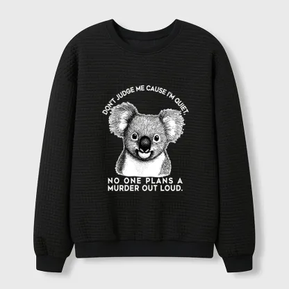 Tokyo-Tiger Koala：Quiet Minds, Big Plans Waffle Sweatshirt