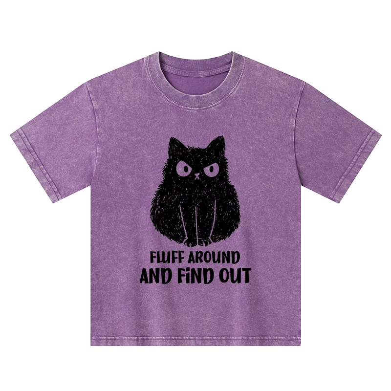 Tokyo-Tiger Consequences Of Fooling Around Kids Washed T-Shirt