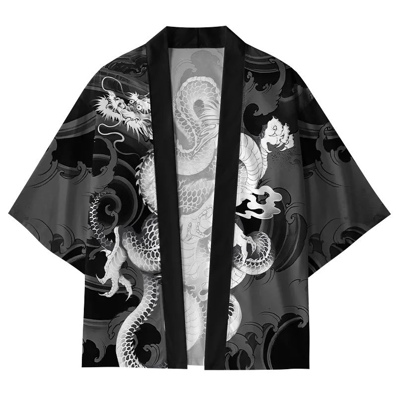 Tokyo-Tiger The Coiling Dragon Kimono Cardigan
