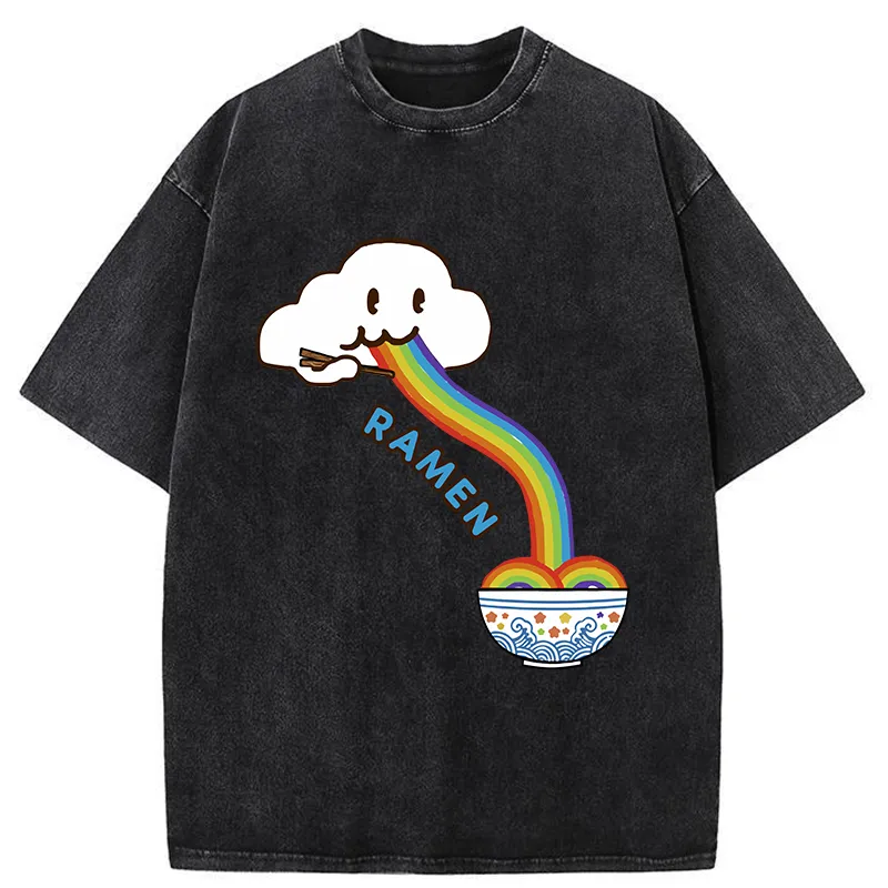 Tokyo-Tiger Rainbow Ramen Washed T-Shirt
