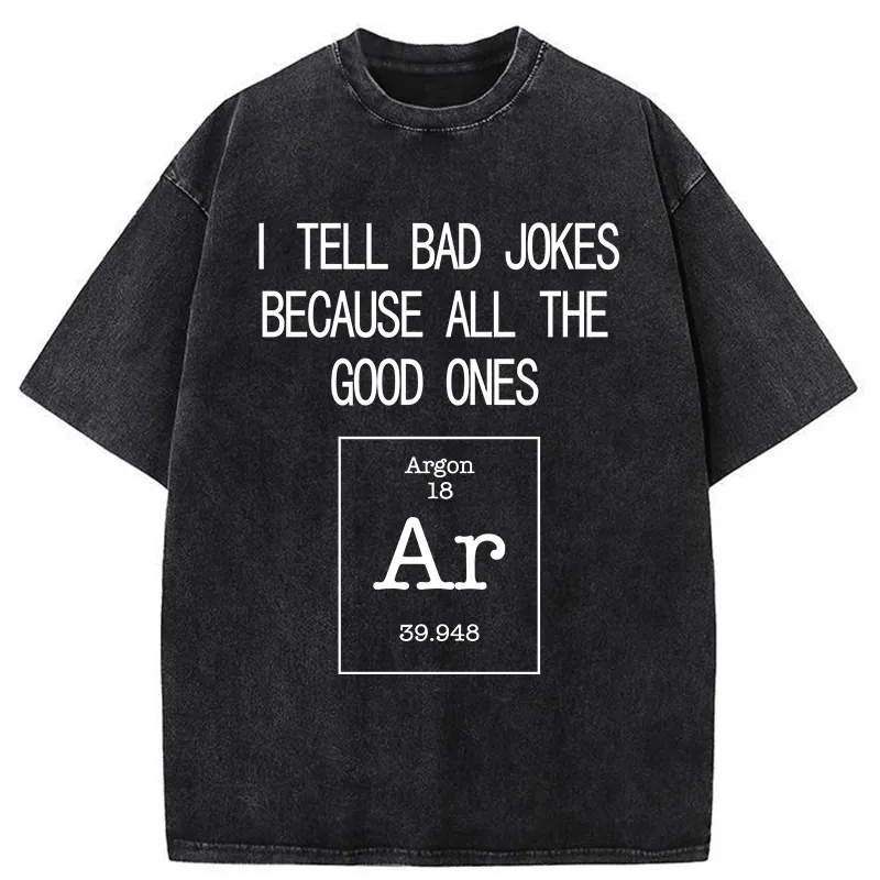 Tokyo-Tiger All The Good Jokes Are Argon Washed T-Shirt Sale