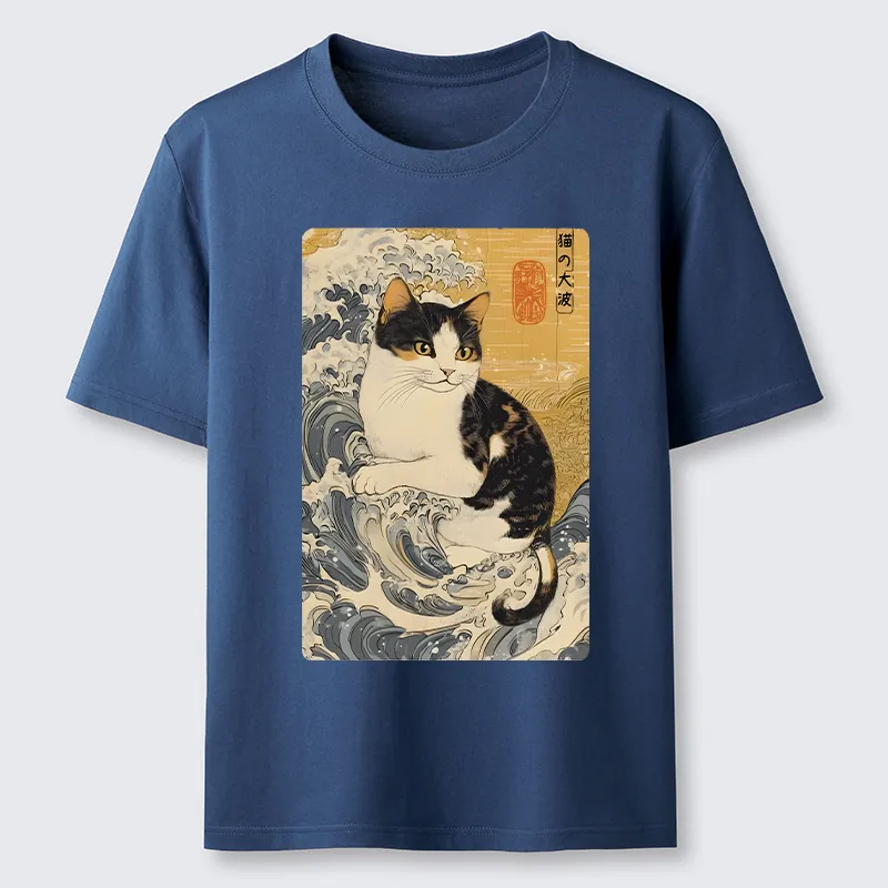 Tokyo-Tiger Surfing Cat Classic T-Shirt