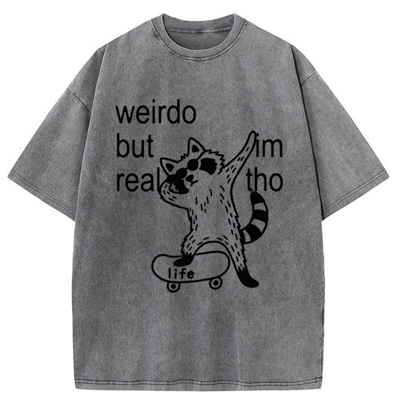 Tokyo-Tiger Weirdo But Real Washed T-Shirt