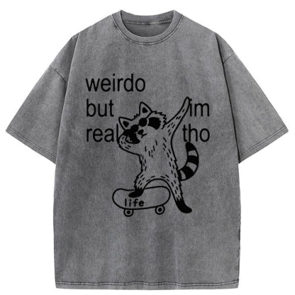 Tokyo-Tiger Weirdo But Real Washed T-Shirt