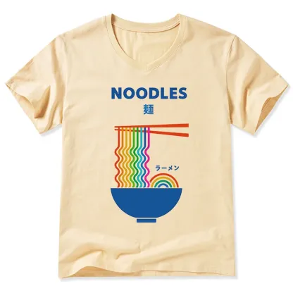 Tokyo-Tiger Rainbow Ramen V-Neck Classic T-Shirt