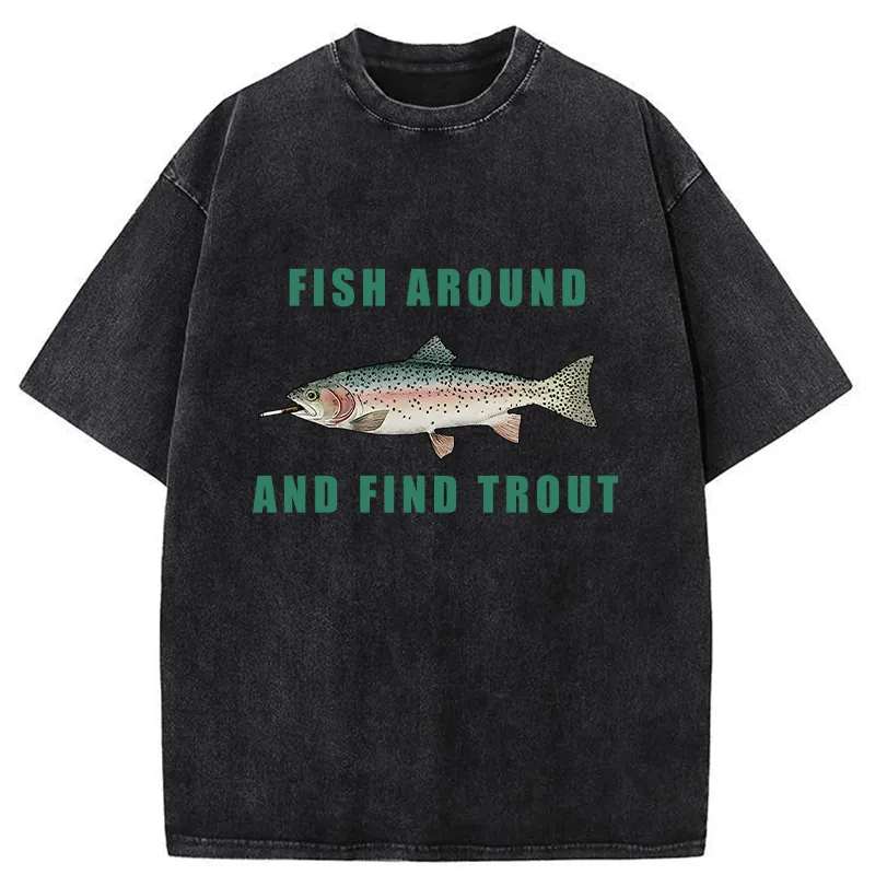 Tokyo-Tiger Searching For Trout Washed T-Shirt