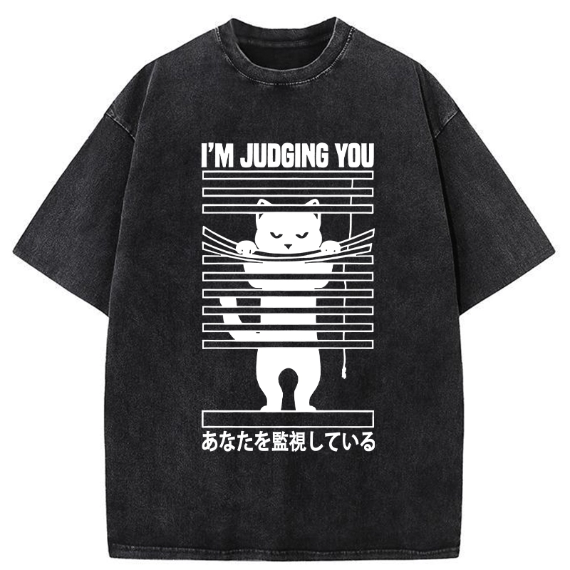 Tokyo-Tiger I'm Judging You Washed T-Shirt
