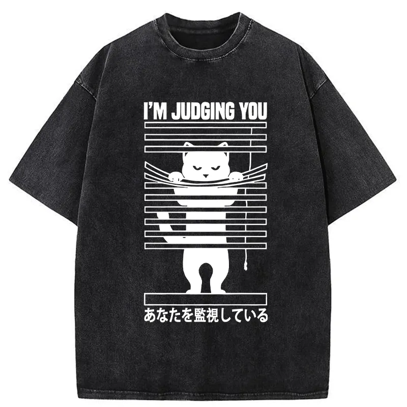 Tokyo-Tiger I'm Judging You Washed T-Shirt
