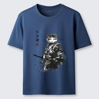 Tokyo-Tiger Inkblade Samurai Cat Classic T-Shirt