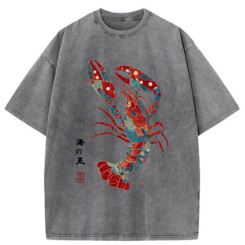 Tokyo-Tiger King Of The Sea Washed T-Shirt