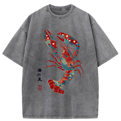 Tokyo-Tiger King Of The Sea Washed T-Shirt