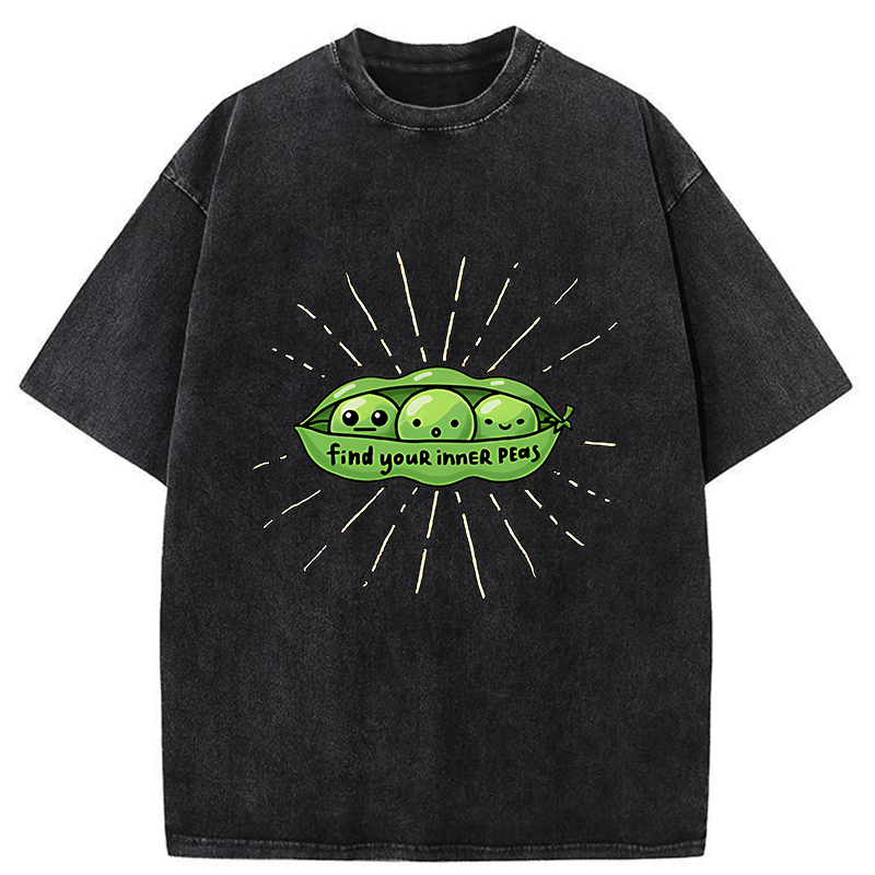 Tokyo-Tiger Find Your Inner Peas Washed T-Shirt