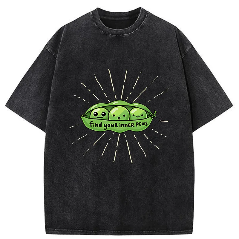 Tokyo-Tiger Find Your Inner Peas Washed T-Shirt