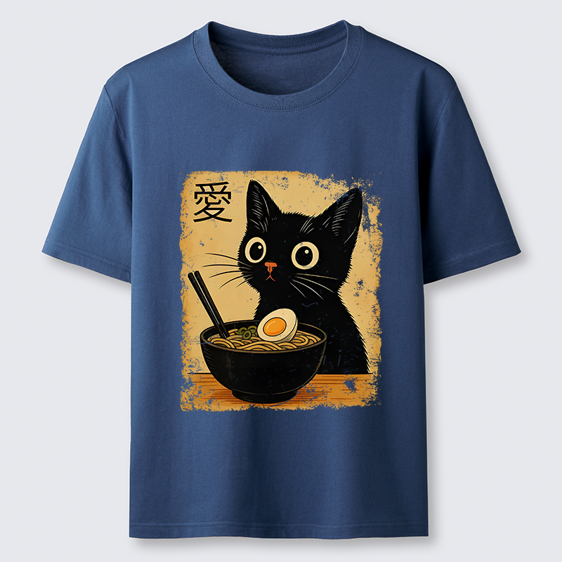 Tokyo-Tiger The Black Cat Ate Ramen Classic T-Shirt