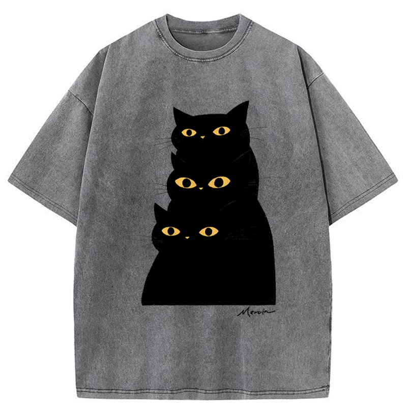 Tokyo-Tiger Three Of A Kind Washed T-Shirt