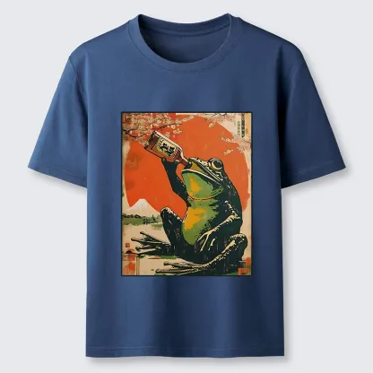 Tokyo-Tiger Frog Drinking Beer Classic T-Shirt