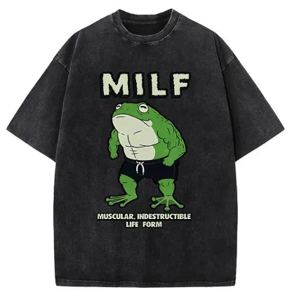 Tokyo-Tiger MILF Frog Washed T-Shirt