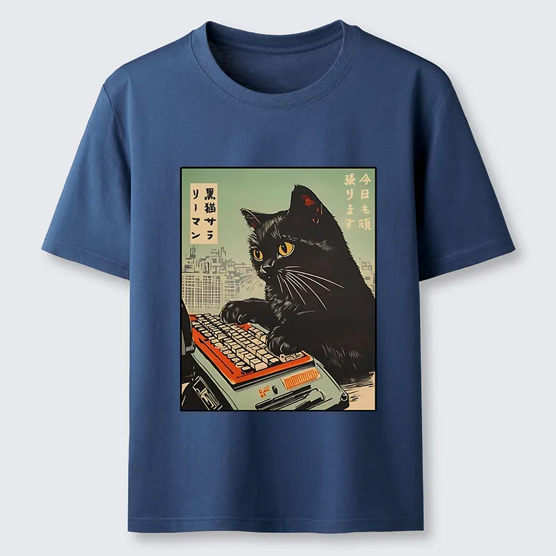 Tokyo-Tiger Cat Typing Classic T-Shirt