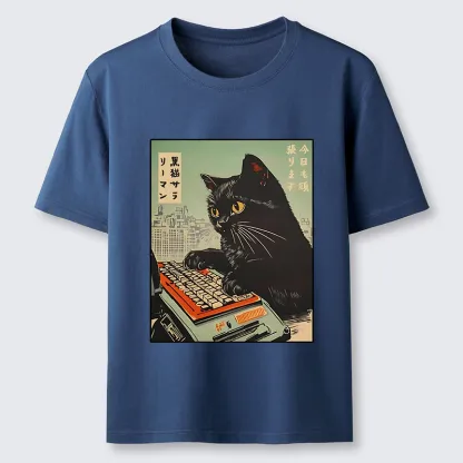 Tokyo-Tiger Cat Typing Classic T-Shirt