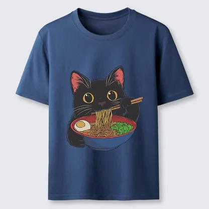 Tokyo-Tiger Black Cat Ate Japan Ramen Classic T-Shirt