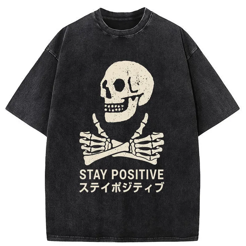 Tokyo-Tiger Optimistic Supporter Washed T-Shirt