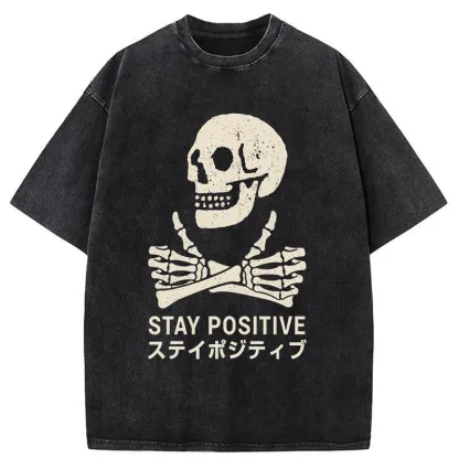 Tokyo-Tiger Optimistic Supporter Washed T-Shirt
