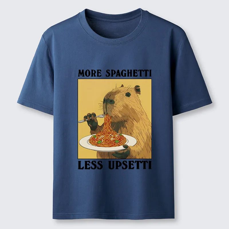 Tokyo-Tiger Capybara Eating Pasta Classic T-Shirt