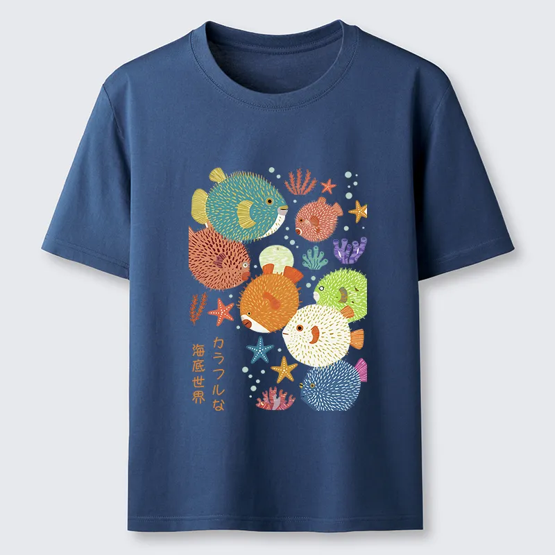 Tokyo-Tiger Japanese Fish Kanji Classic T-Shirt