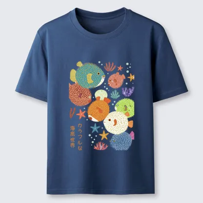 Tokyo-Tiger Japanese Fish Kanji Classic T-Shirt