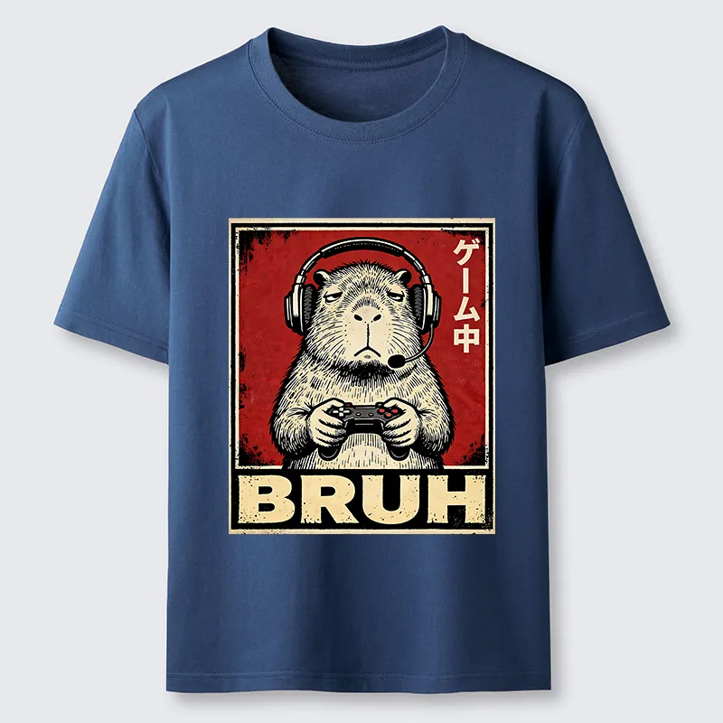 Tokyo-Tiger Funny Capybara Playing Games Classic T-Shirt